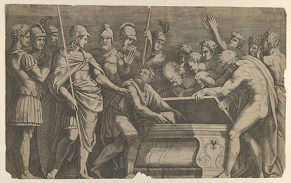Anonymous, Alexander the Great commanding that the work of Homer be placed in the tomb of Achilles