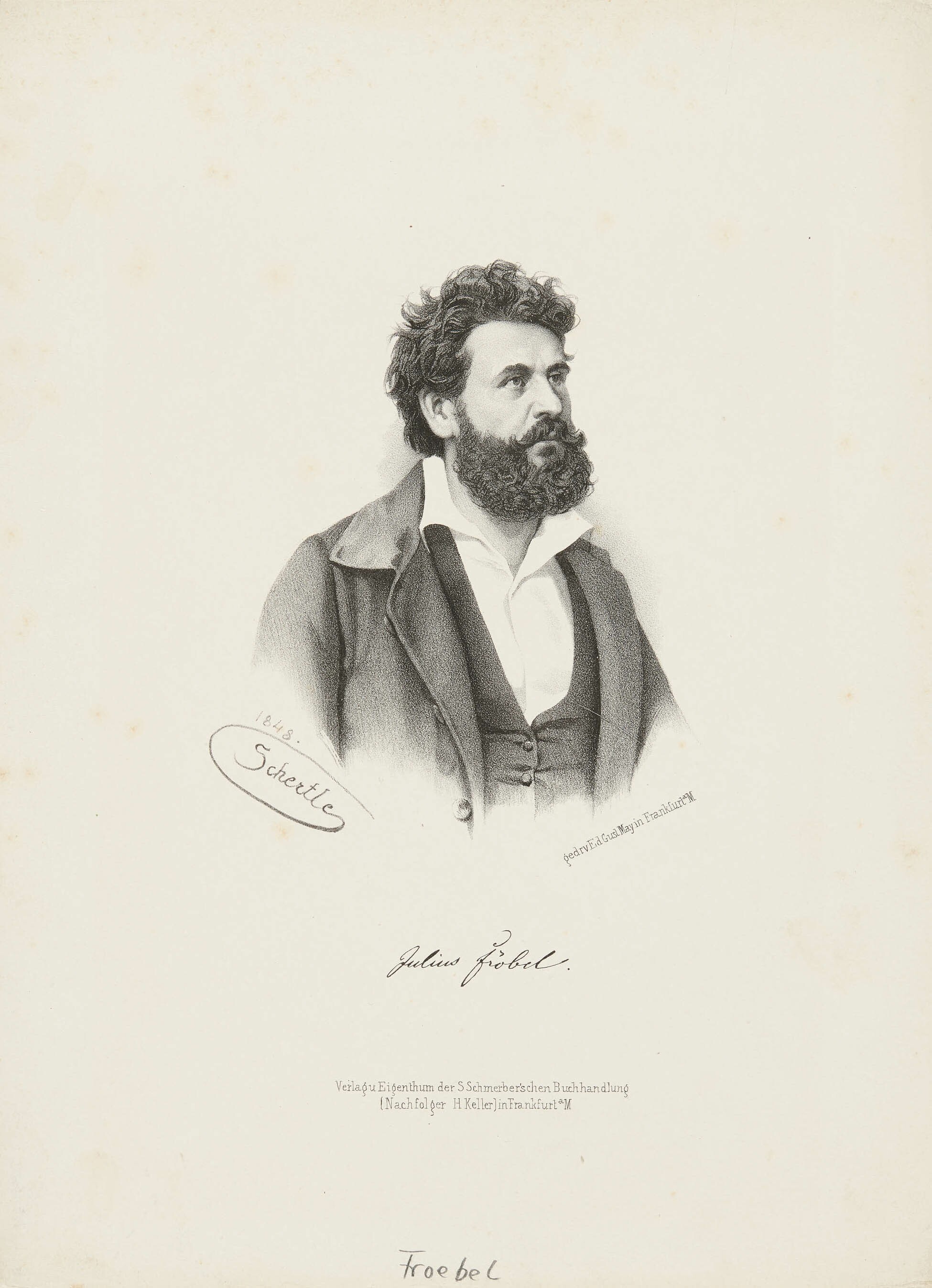 Valentin Schertle, Bildnis Julius Fröbel