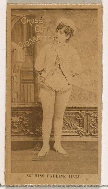 W. Duke, Sons & Co., Card Number 86, Miss Pauline Hall, from the Actors and Actresses series (N145-2) issued by Duke Sons & Co. to promote Cross Cut Cigarettes