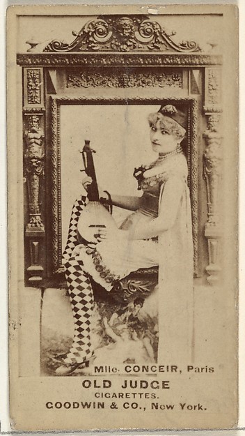 Goodwin & Company, Mlle. Conceir, Paris, from the Actors and Actresses series (N171) for Old Judge Cigarettes
