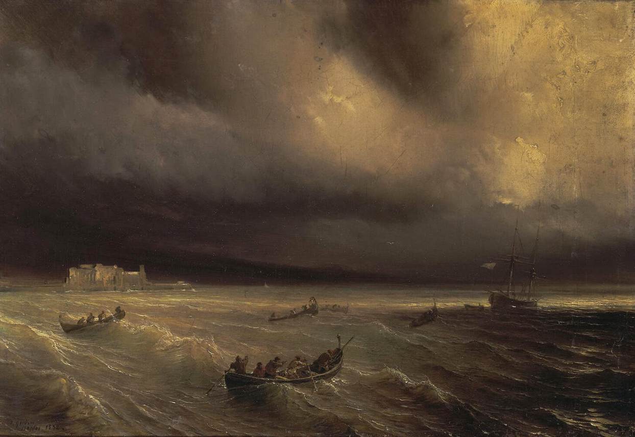 Théodore Gudin, Storm in the Sea