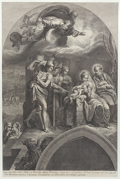 Gaetano Gandolfi, The Adoration of the Shepherds, with God the Father overhead