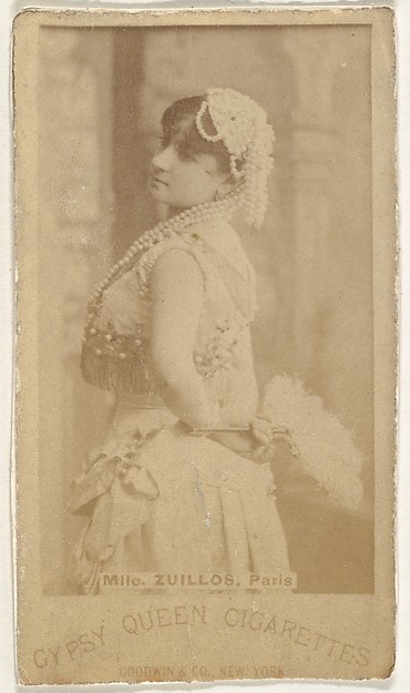 Goodwin & Company, Mlle. Zuillos, Paris, from the Actors and Actresses series (N171) for Gypsy Queen Cigarettes
