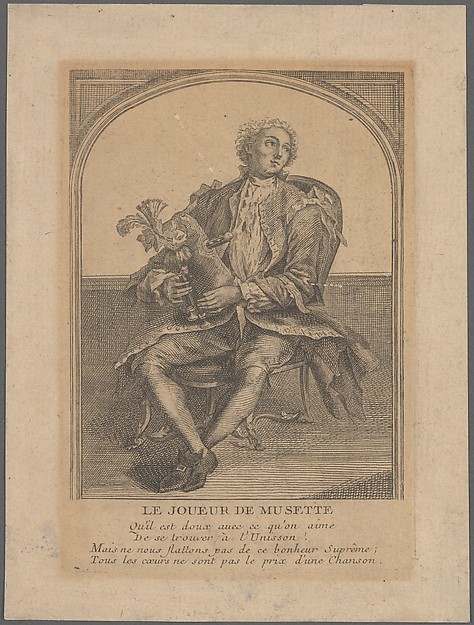 Anonymous, French, 18th century, Musette Player (Le Joueur de Musette)