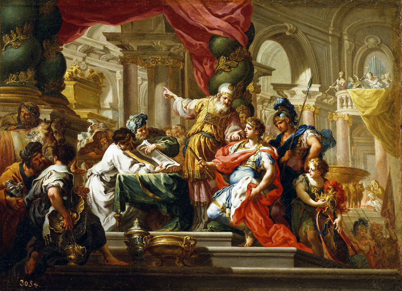 Sebastiano Conca, Alexander the Great in the Temple of Jerusalem