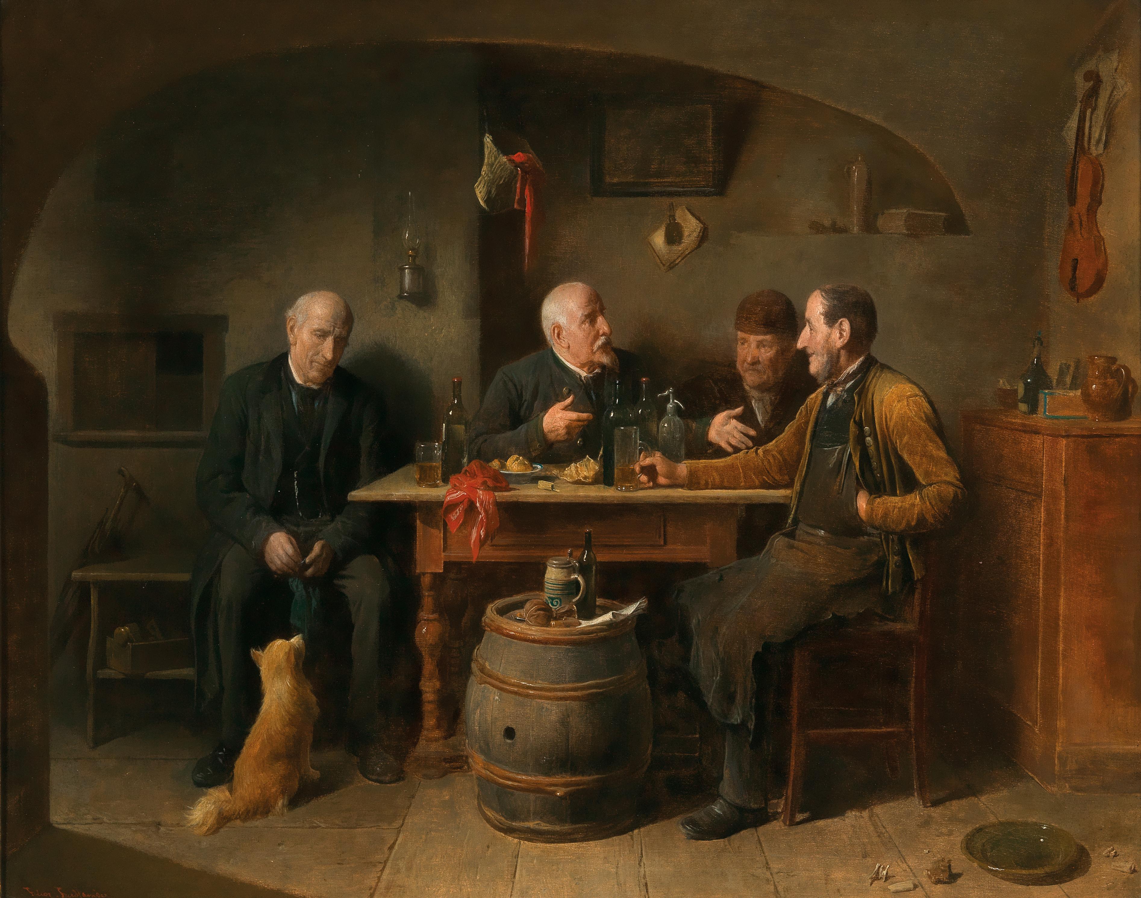Friedrich Friedländer, A Tavern Scene