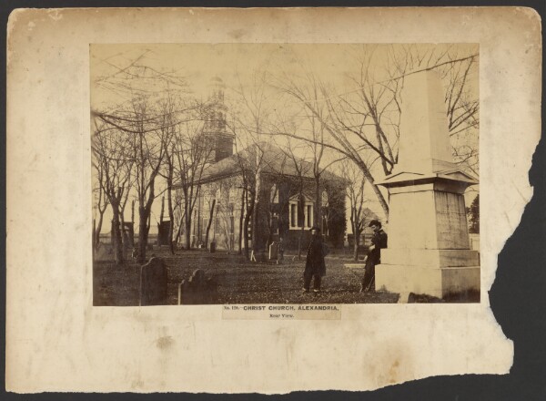 A. J. Russell, No. 120. Christ Church, Alexandria, Rear View.