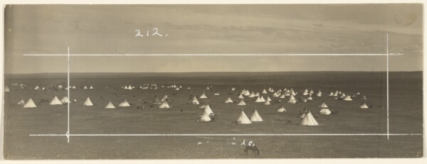 Edward S. Curtis, [Sun Dance Encampment]