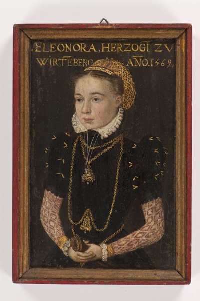 Unknown artist, Miniaturporträt der Herzogin Eleonora von Württemberg