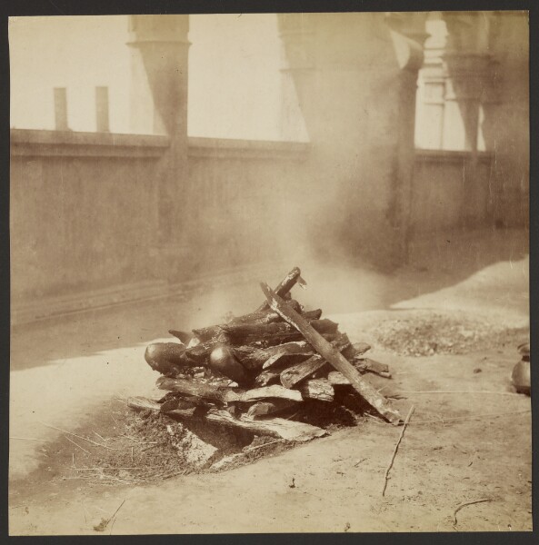Samuel Bourne, Burning Ghat, Calcutta