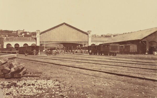 Édouard Baldus, Lyon. Gare de Perrache