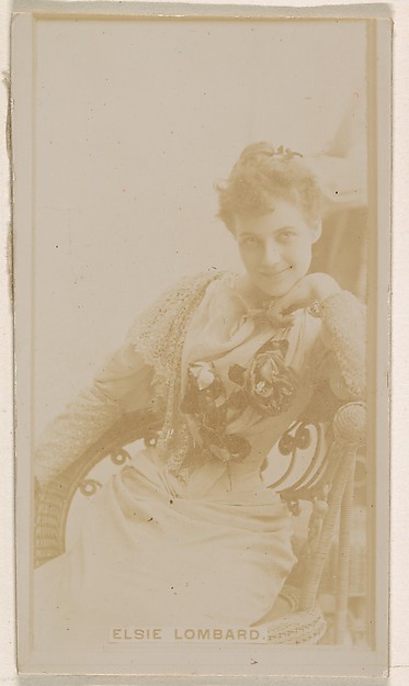 Kinney Brothers Tobacco Company, Elsie Lombard, from the Actresses series (N245) issued by Kinney Brothers to promote Sweet Caporal Cigarettes
