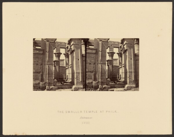 Francis Frith, The Smaller Temple at Philae: Entrance