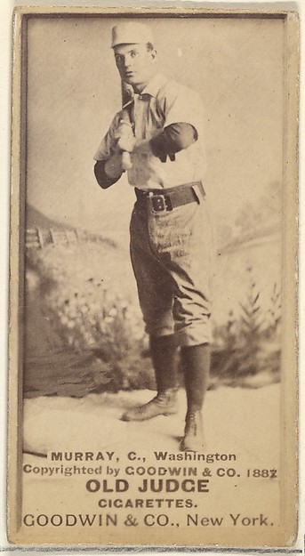 Goodwin & Company, Jeremiah J. "Miah" Murray, Catcher, Washington Nationals, from the Old Judge series (N172) for Old Judge Cigarettes