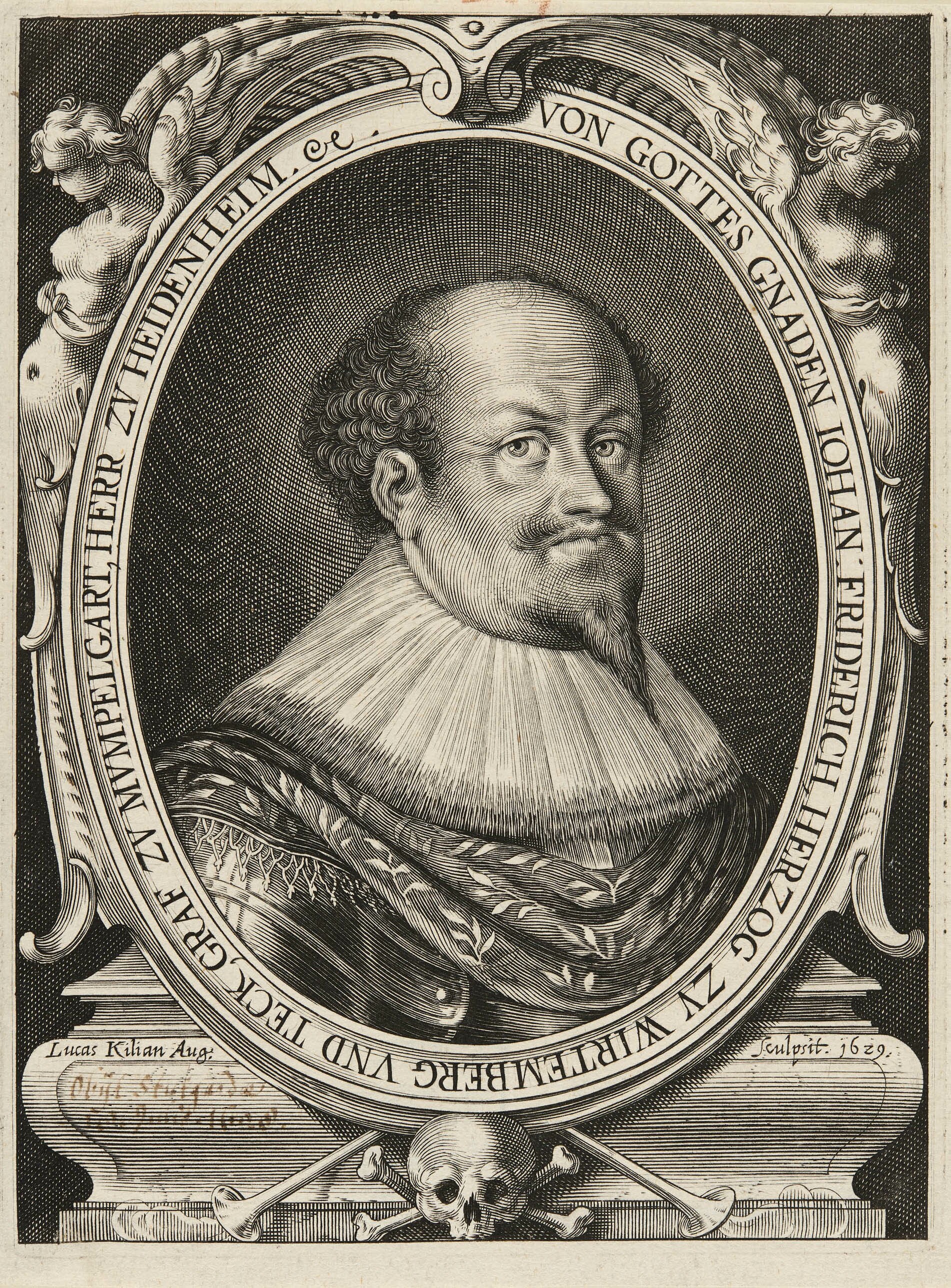 Lukas Kilian, Bildnis Herzog Johann Friedrich von Württemberg