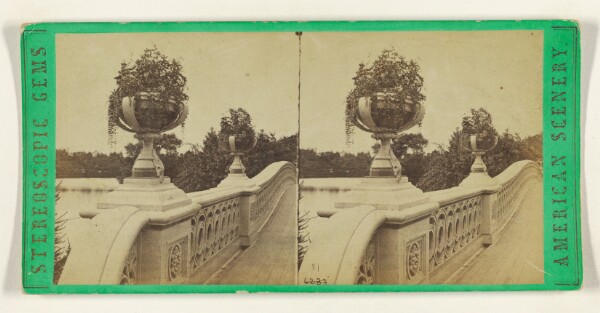 Edward and Henry T. Anthony & Co., The Rampart of the Bow Bridge, with its Vases of Flowers, Central Park.