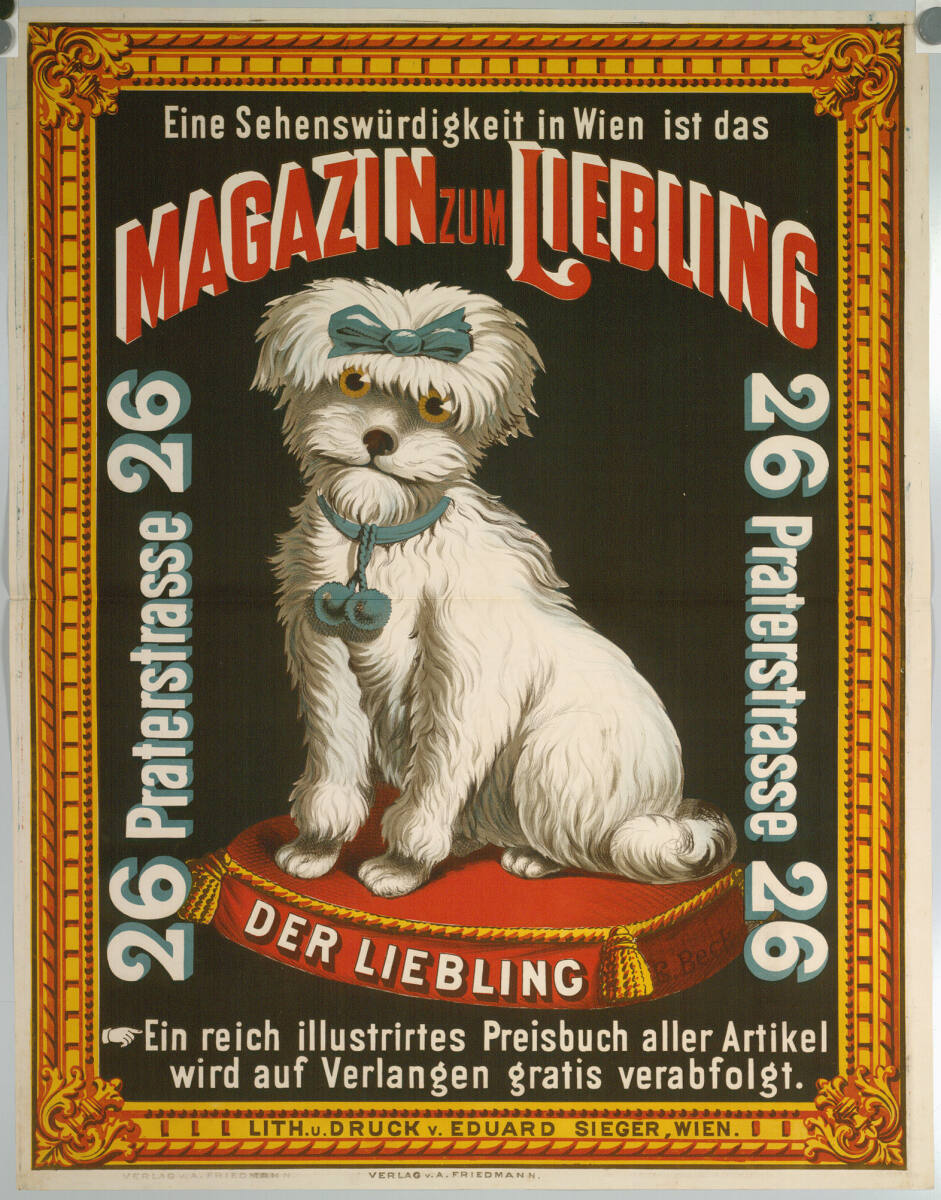 Anonym, MAGAZIN ZUM LIEBLING; Praterstrasse 26
