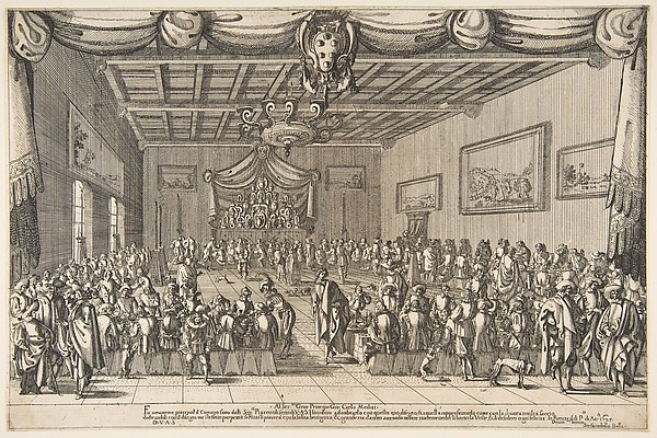 Stefano della Bella, Banquet of the Piacevoli