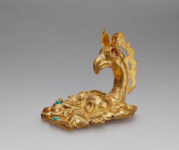 Unknown, Applique: Eagle-Griffin Tearing a Hare (Harness Ornament)