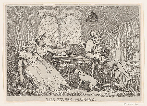 Thomas Rowlandson, The Tender Husband