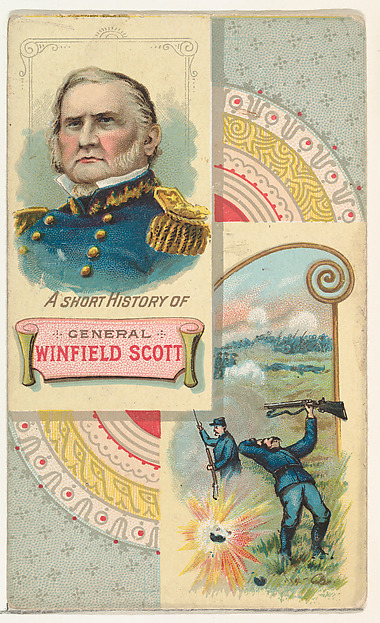 W. Duke, Sons & Co., A Short History: General Winfield Scott, from the Histories of Generals series (N114) issued by W. Duke, Sons & Co. to promote Honest Long Cut Smoking and Chewing Tobacco