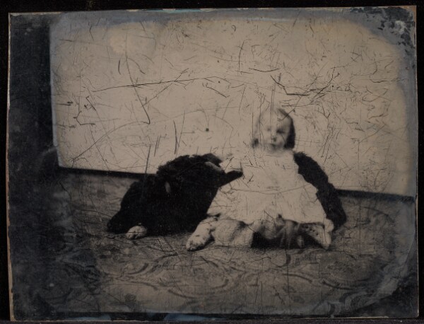 Jacob Byerly, [Portrait of a child and dog]
