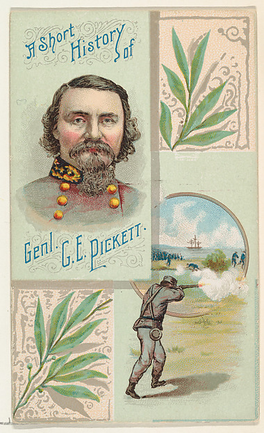 W. Duke, Sons & Co., A Short History: General George E. Pickett, from the Histories of Generals series (N114) issued by W. Duke, Sons & Co. to promote Honest Long Cut Smoking and Chewing Tobacco