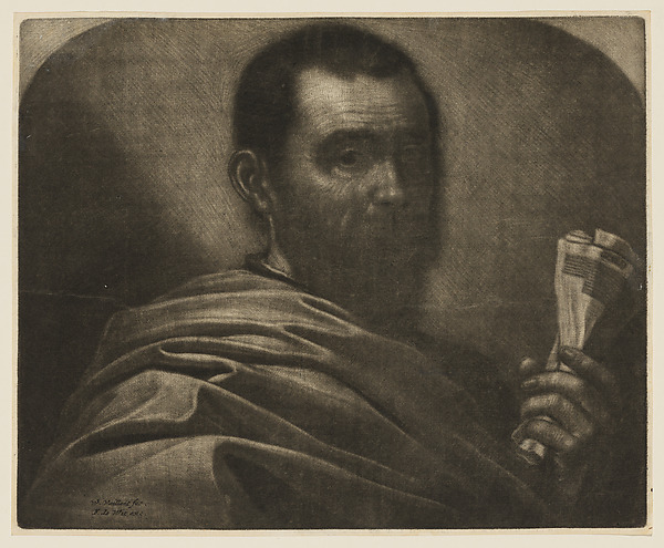 Wallerant Vaillant, Man Holding a Scroll