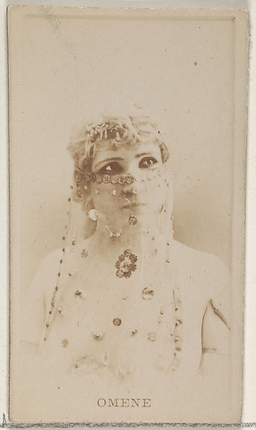 Allen & Ginter, Omene, from the Actors and Actresses series (N45, Type 8) for Virginia Brights Cigarettes