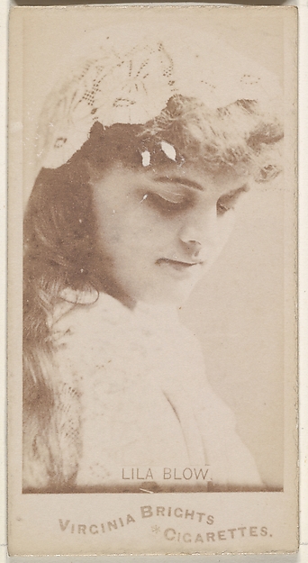 Allen & Ginter, Lila Blow, from the Actors and Actresses series (N45, Type 1) for Virginia Brights Cigarettes