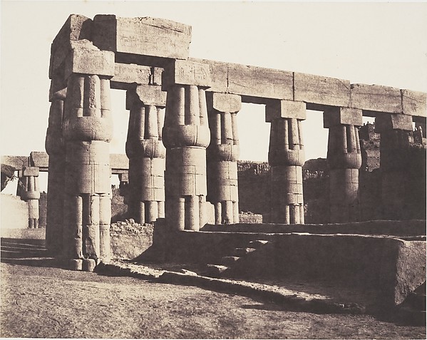 Félix Teynard, Louksor (Thèbes), Construction Postérieure - Galeries - Parallèles