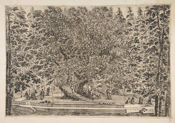 Stefano della Bella, The Tree House at Pratolino