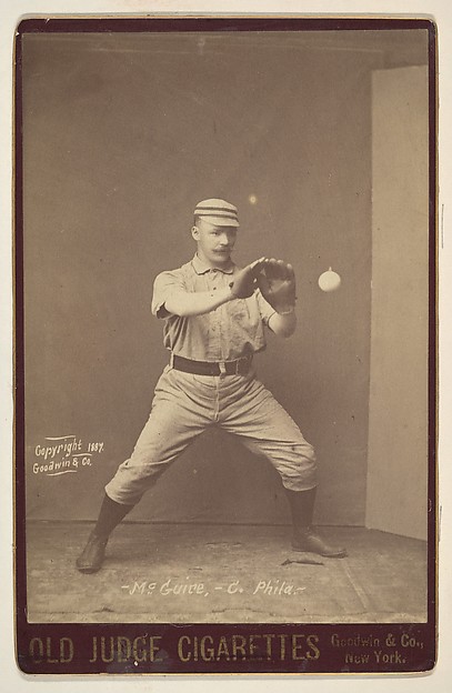 Goodwin & Company, McGuire, Catcher, Philadelphia, from the series Old Judge Cigarettes