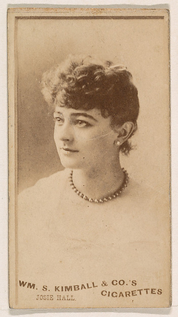 William S. Kimball & Company, Josie Hall, from the Actresses series (N203) issued by Wm. S. Kimball & Co.