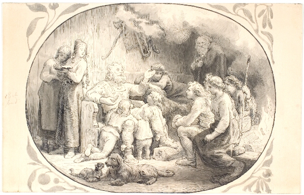 Lorenz Frølich, Illustration til kapitlet "Følget drager hjem"