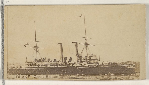 Allen & Ginter, Blake, Great Britain, from the Famous Ships series (N50) for Virginia Brights Cigarettes