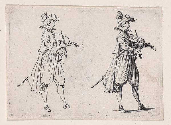 Jacques Callot, Le Joueur de Violin (The Violin Player), from Les Caprices Series A, The Florence Set