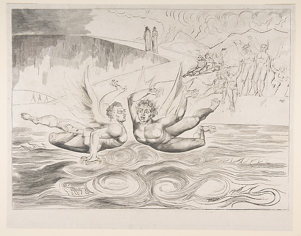 William Blake, The Circle of Corrupt Officials: The Devils Mauling Each Other