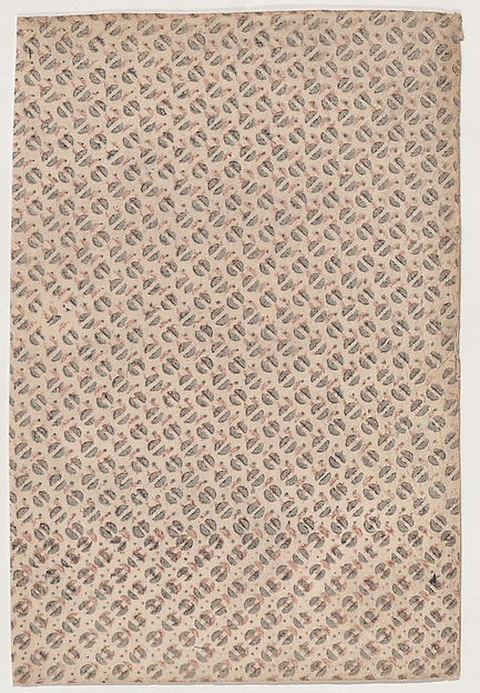 Anonymous, Sheet with an overall pattern of semicircles