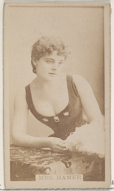 Allen & Ginter, Mrs. Hamer, from the Actors and Actresses series (N45, Type 8) for Virginia Brights Cigarettes