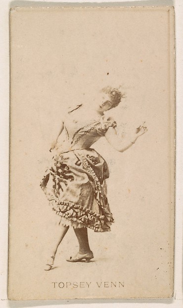Kinney Brothers Tobacco Company, Topsey Venn, from the Actresses series (N245) issued by Kinney Brothers to promote Sweet Caporal Cigarettes