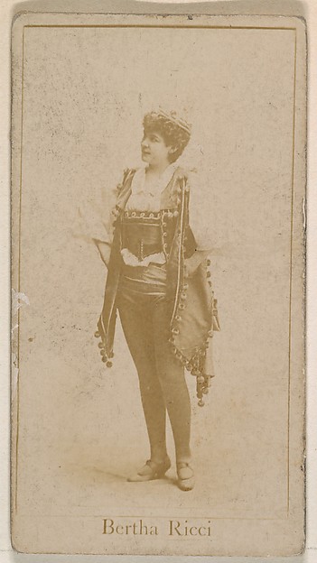 Kinney Brothers Tobacco Company, Bertha Rice, from the Actresses series (N245) issued by Kinney Brothers to promote Sweet Caporal Cigarettes