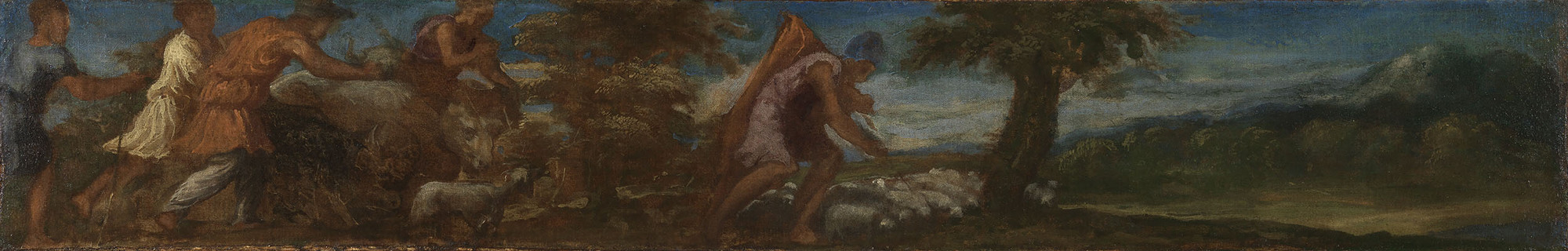 Andrea Schiavone, Jacob Tending to his Flocks of Sheep
