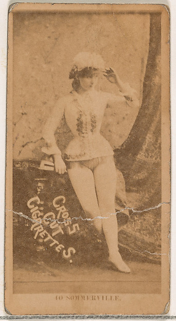 W. Duke, Sons & Co., Card Number 40, Sommerville, from the Actors and Actresses series (N145-2) issued by Duke Sons & Co. to promote Cross Cut Cigarettes