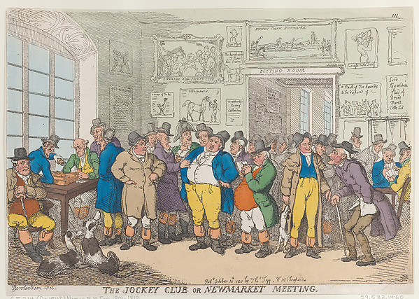 Thomas Rowlandson, The Jockey Club or Newmarket Meeting