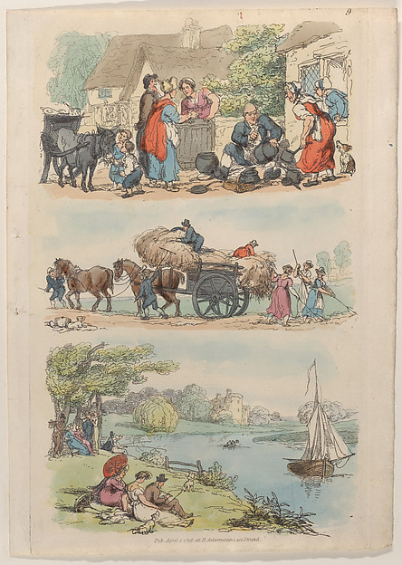 Thomas Rowlandson, Plate 9, from "World in Miniature"
