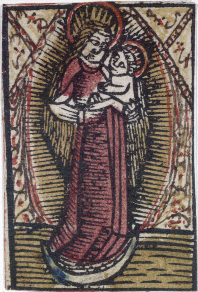 Anonym, Die Madonna in der Glorie auf dem Halbmond