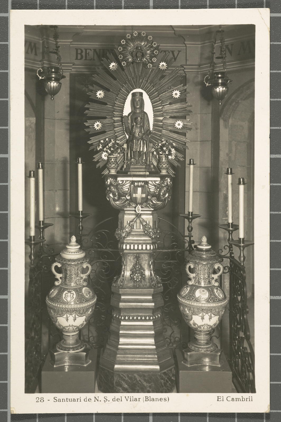 Desconegut, 28 - Sanctuary of N. of Vilar (Blanes). The Cambril