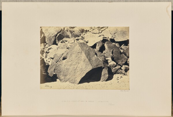 Francis Frith, Sinaitic Inscriptions in Wadee El-Mukattab, Sinai