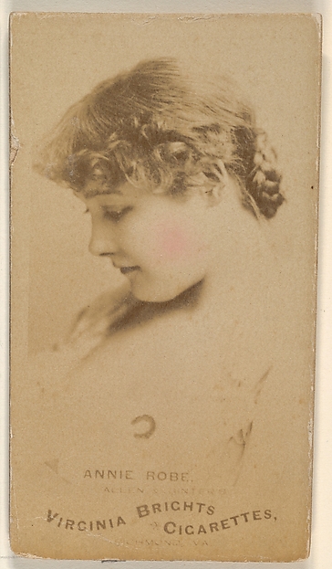 Allen & Ginter, Annie Robe, from the Actors and Actresses series (N45, Type 1) for Virginia Brights Cigarettes